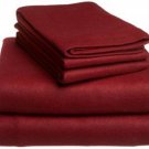 Sheet Set Regular Set 1000 TC TWIN SIZE BURGUNDY SOLID 100% Egyptian Cotton