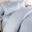 Sheet Set Regular Set 1000 TC TWIN SIZE BLUE SOLID 100% Egyptian Cotton