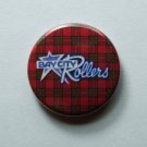 Tartan Bay City Rollers 25mm Button Pin Badge - 1970 1970s 70s Retro
