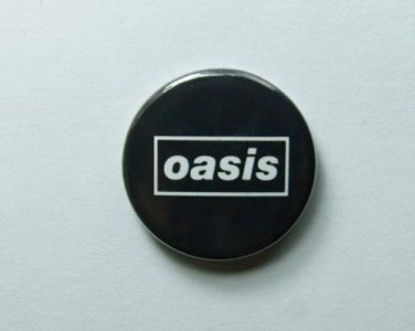 Oasis 25mm 1 inch Button Pin Badge Noel Liam Gallagher