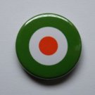 Irish Mod Target 25mm Button Pin Badge Retro Lambretta Vespa Scooter Mods Celtic