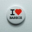 I Love Barbie 25 mm Button Pin Badge doll mattel toy dolls