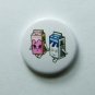Blur Milk Carton Couple 25mm Button Badge Emo Coffee Tea