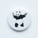 Banksy 25mm Button Badge - Panda - Graffiti Art Stencil Pin