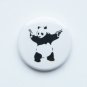 Banksy 25mm Button Badge - Panda - Graffiti Art Stencil Pin