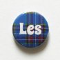 "Les" Bay City Rollers 25mm Button Pin Badge - 1970 1970s 70s Retro
