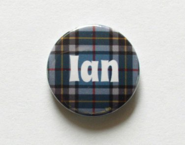 "Ian" Bay City Rollers 25mm Button Pin Badge - 1970 1970s 70s Retro