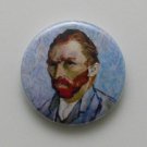 "Self Portrait" by Vincent Van Gogh 25mm Badge Art Sunflowers