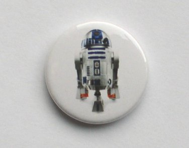 Star Wars R2D2 25mm 1 inch Button Pin Badge Jedi Starwars Yoda r2 d2