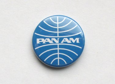 Pan Am American World Airways 25mm Badge (1 inch) Crew Pilot Airlines Aircraft