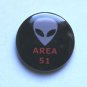 Area 51 Grey Alien 25mm Button Pin Badge UFO E.T. Extraterrestrial Conspiracy