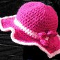 Brimmed Sunday Best Baby Girl Crochet Hat