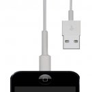 USA Made - 3ft Charge Cable for iPhone 5 5c 5s 8-Pin USB White Smash Cable