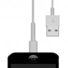 USA Made - 6ft Charge Cable for iPhone 5 5c 5s 8-Pin USB White Smash Cable