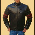 1970's cafe racer style Retro PU leather jacket