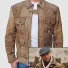 Expendables 2 "Jason Statham" Leather Jacket pure Cow Leather