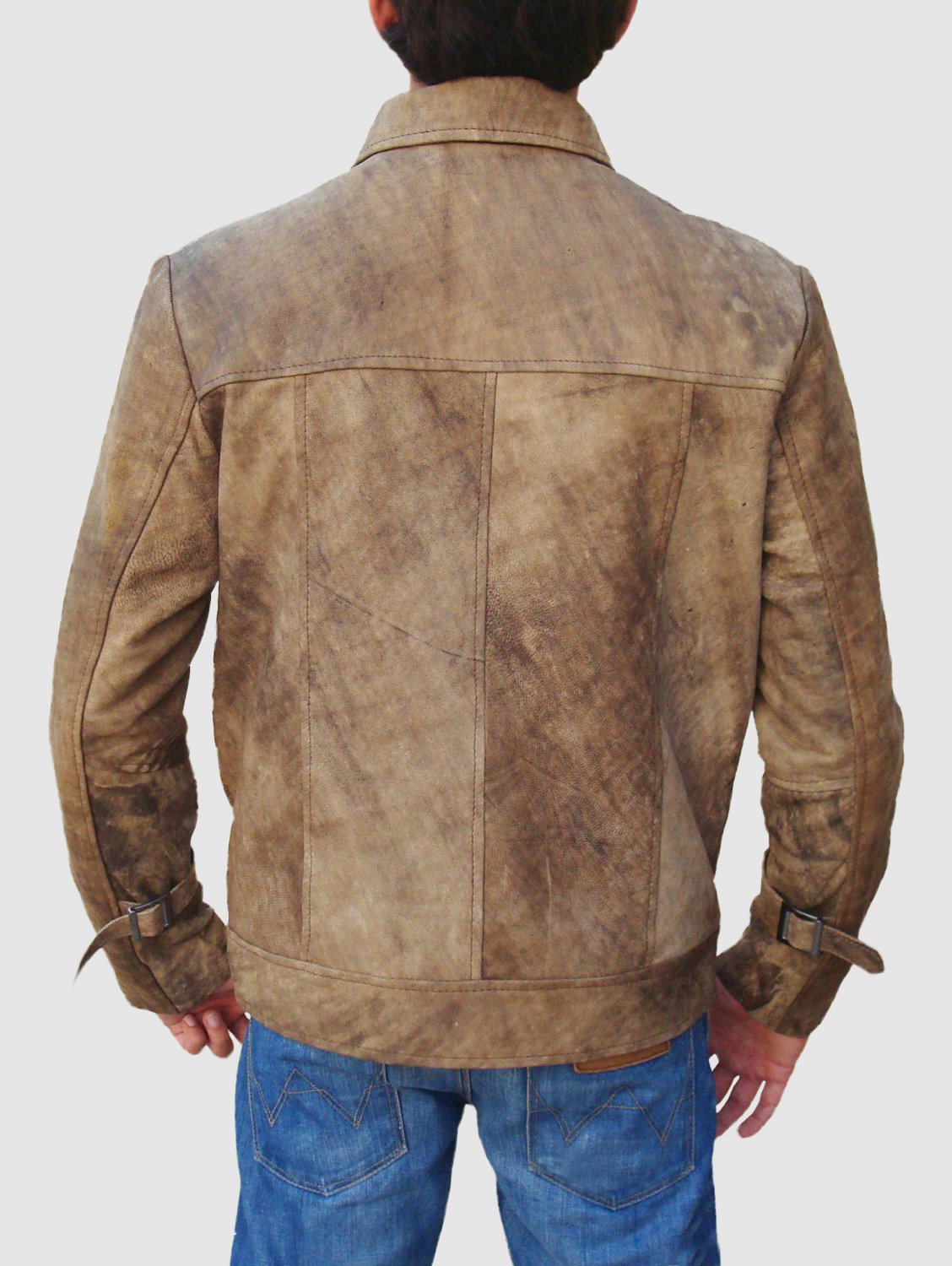 Expendables 2 "Jason Statham" Leather Jacket pure Cow Leather