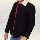 Men Fashion Handmade Soft Sheep Buff Leather Jacket Small-5XL Black & Brown