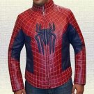 Spider Man  Biker Red Synthetic Leather Jacket size Small-4XL Men