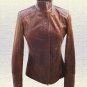 Ladies Handmade Original cow Leather Fashion Jacket Brown All Sizes Availabl