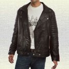 Ryan Gosling Blue Valentine Handmade Black Motorcycle Leather Jacket Soft Paddin