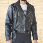 Terminator 2 Arnold Style Le Filetto's Fashions Bikers Cow Leather Jacket