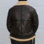 Aviator RAF B3 Shearling Flying Bomber Fur Sheepskin Leather Jacket For Men