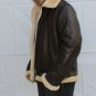 Aviator RAF B3 Shearling Flying Bomber Fur Sheepskin Leather Jacket For Men