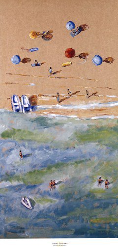 Between Sea and Sand I by Adolf Llovera 18x38 Art Print Poster 661797