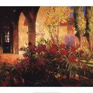 Twilight Courtyard by Philip Craig 39.5x27.5 Art Print Poster 181192