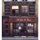 Au Cafe St. Honore by Andre Renoux 24x30 Art Print Poster 732073
