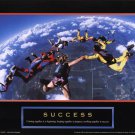 Success - Skydivers by  Unknown 10x8 Art Print Poster 112982