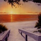Evening Sunset by Diane Romanello 10x8 Art Print Poster 424665