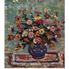 Flowers in a Blue Vase by Maurice Brazil Prendergast 19.5x27.5 Art Print Poster 132652