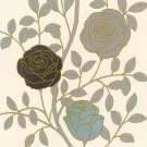 Rose Garden I Gold by  The Design Show 23.5x23.5 Art Print Poster 686082