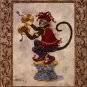 Monkey With Cymbals by Janet Kruskamp 9x11 Art Print Poster 160076