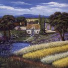 Pond in the Fields by  Unknown 20x16 Art Print Poster 752081