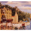San Miguel Harbor by Enrique Bolo 17x13 Art Print Poster 731458