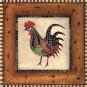 Mosaic Rooster No.4 by Katharine Gracey 12x12 Art Print Poster 424815