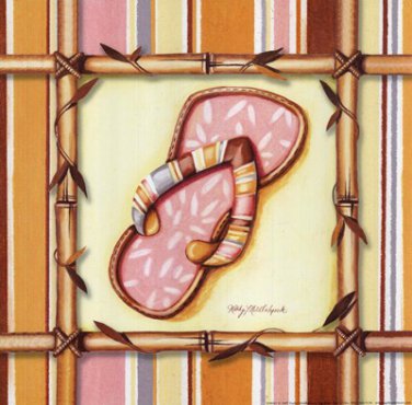 Bamboo Flip Flop II by Kathy Middlebrook 10x10 Art Print Poster 870517