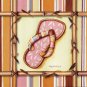 Bamboo Flip Flop II by Kathy Middlebrook 10x10 Art Print Poster 870517