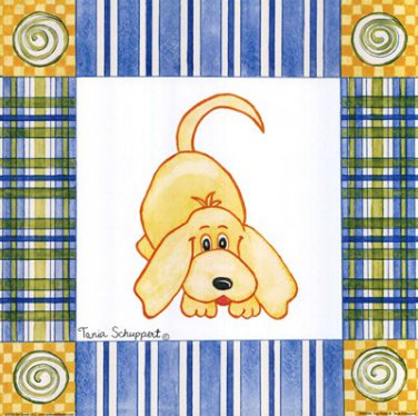 Pup Prints III by Tania Schuppert 10x10 Art Print Poster 506216