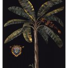 Palm & Crest on Black II by  Vision Studio 13x19 Art Print Poster 750960