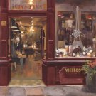 Parisian Wine Shop Red Crop by Marilyn Hageman 35x35 Art Print Poster 906778