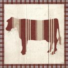 Americana Cow by Sarah Adams 10x10 Art Print Poster 699880