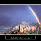 Imagination - Mountain With Rainbow by  Unknown 28x22 Art Print Poster 113003