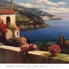 Blue Bay I by Rosa & leon ruiz Chavez 36x26 Art Print Poster 745349