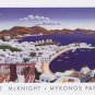 Mykonos Panorama by Thomas Mcknight 37.750x20 Art Print Poster 126150