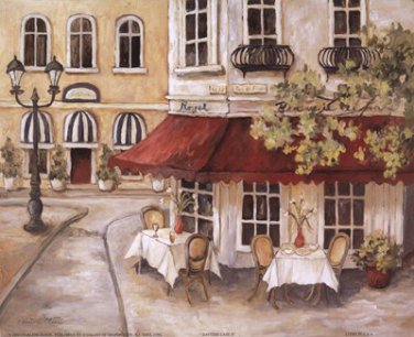 Daytime Caf II by Charlene Winter Olson 10x8 Art Print Poster 604012