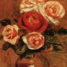 Roses In A Vase by Pierre-Auguste Renoir 24x36 Art Print Poster 535318